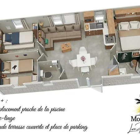 Le Casita Des Eucalyptus, Mobil-home 3 Aux Sables Du Midi A